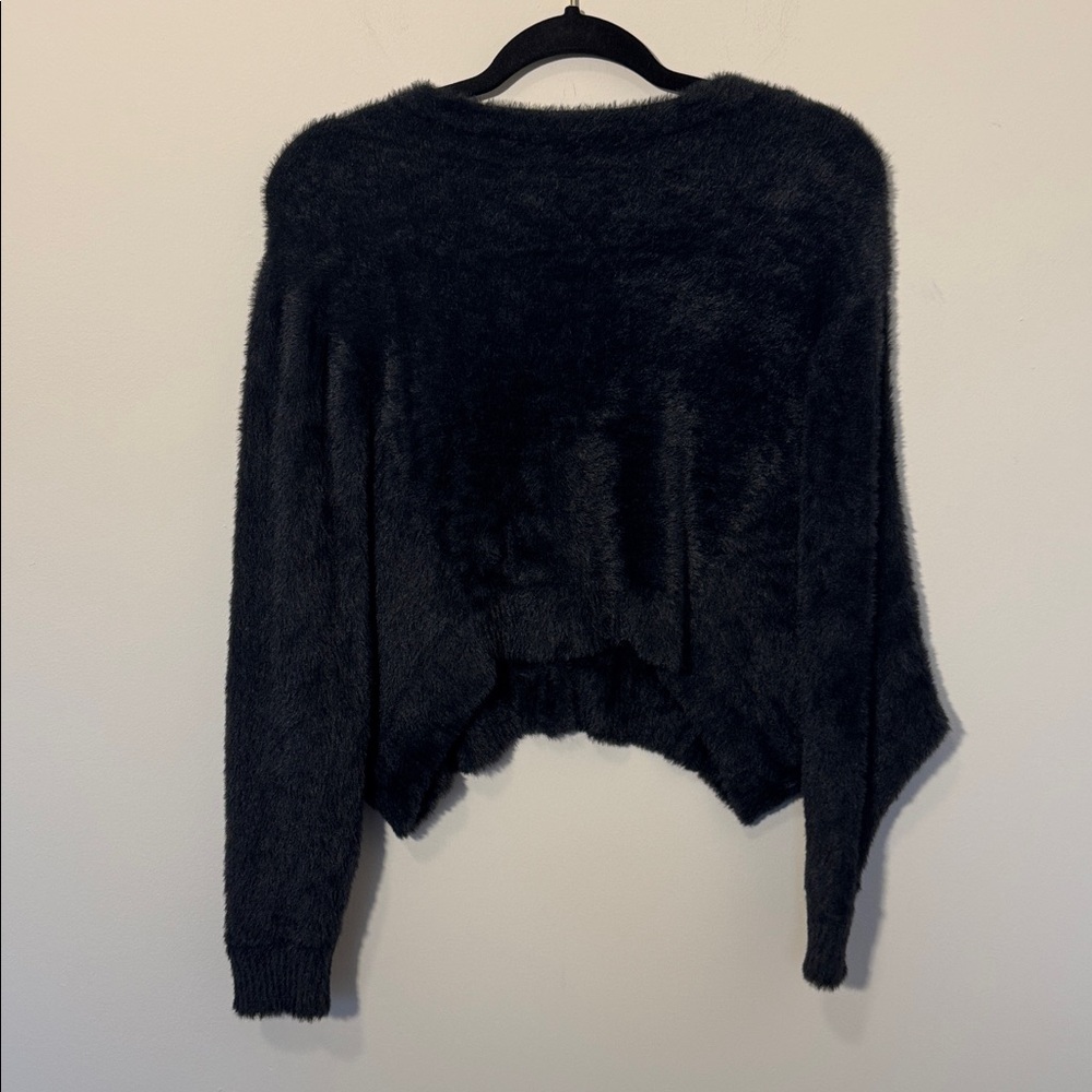 Free People One Oversized Fuzzy Allegra Cardi in Black - XS - Picture 5 of 5